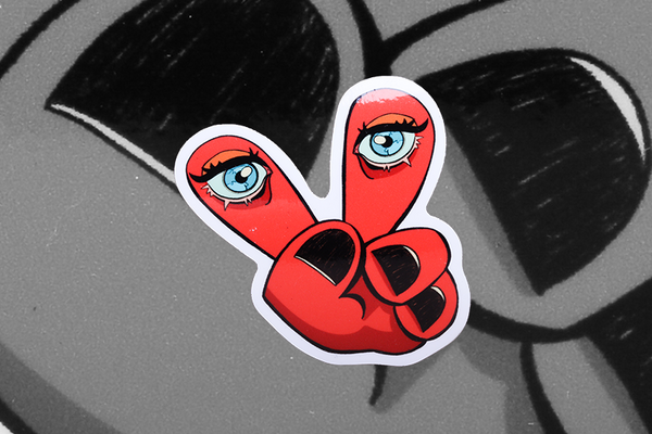 Peace out Sticker