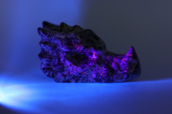 Flame Stone Dragon Skull