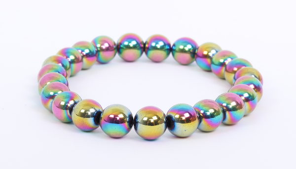 Rainbow Hematite Bracelet 8mm